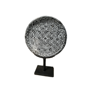 Wooden Plate Stand Decor