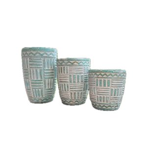 Wooden Vase Set