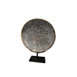 Wooden Plate Stand Decor