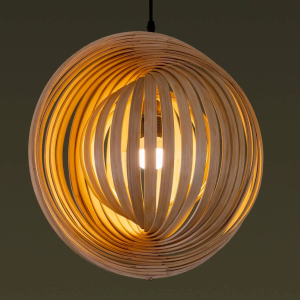 Asymmetrical Bamboo Lamp