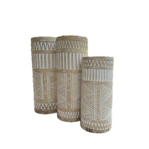 Wooden Vase Set