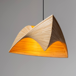 Asymmetrical Bamboo Lamp