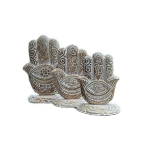 Wooden Evil Eye Decor Set