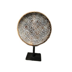 Wooden Plate Stand Decor