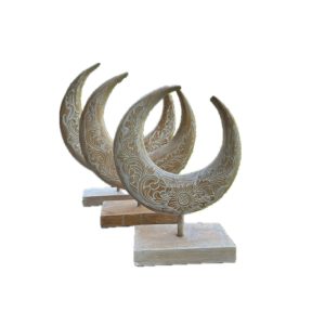 Wooden Crescent Moon