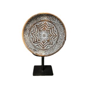 Wooden Plate Stand Decor