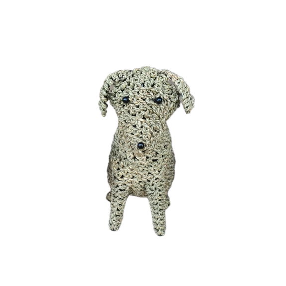 Woven Dog Sculpture