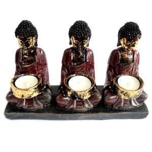 Antique Buddha Candle Holders