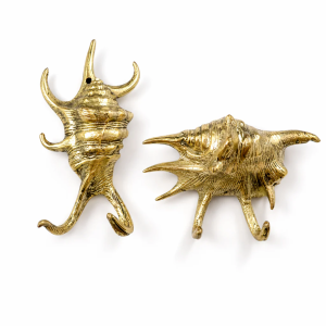Brass Sea Shell Wall Hook