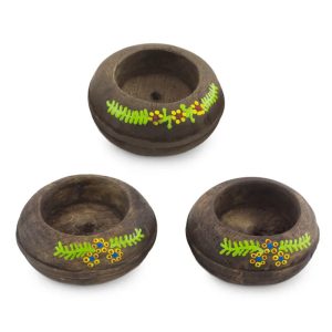 Green Tea Light Holders