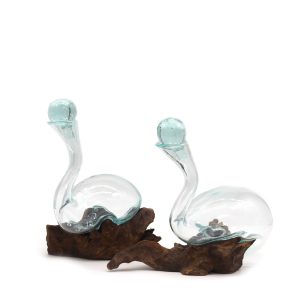 Molten Glass on Wood