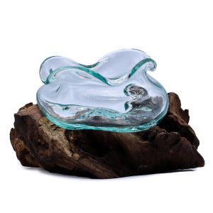 Molten Glass on Wood
