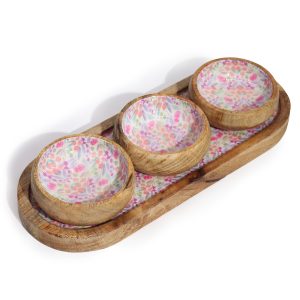 Wood Tray Bowls