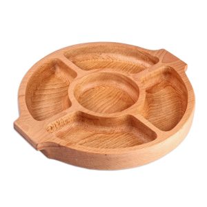 Wood appetizer platter