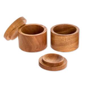 Wooden Spice Jars