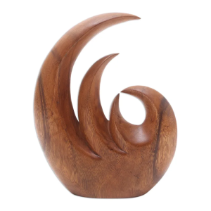 abstract wood sculpture