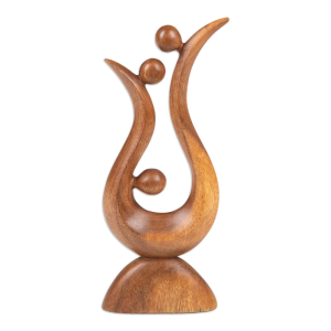 abstract wood sculpture