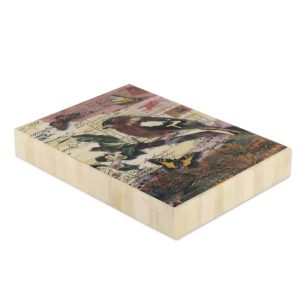 Nostalgia, Bone Decorative Box Handcrafted in India