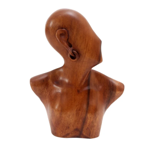 modern women wood sculpture