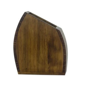 Mountain, Hand Crafted Guatemalan Alder Wood Decorative Vase