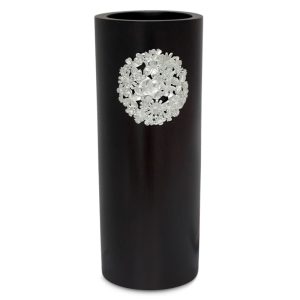 Floral Bouquet, Mango wood and pewter vase