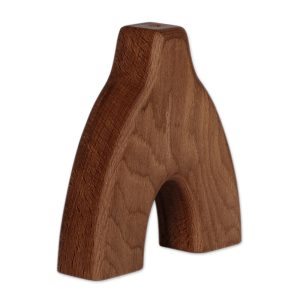 Sylvan Duality, Avant-Garde Handmade Beechwood Decorative Vase from Armenia