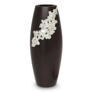 Chiang Mai Garden, Mango wood and pewter vase