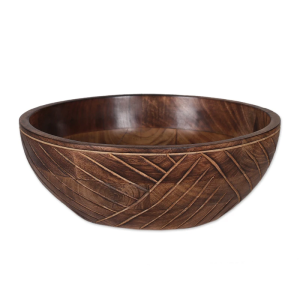 wood serving bowl